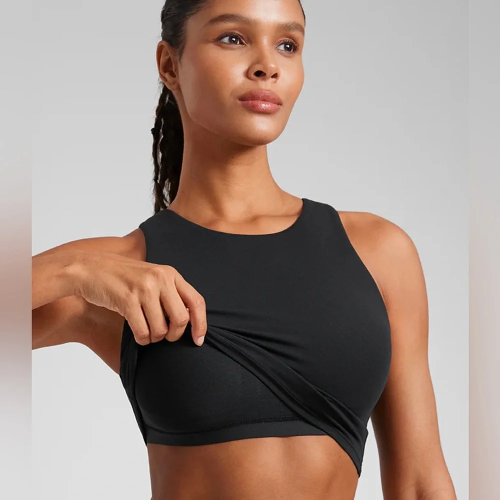 NWT CRZ Yoga Butterluxe High Neck Racerback Tank - Picture 2 of 3